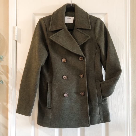 Old Navy Olive Peacoat - perfect condition - Picture 2 of 7